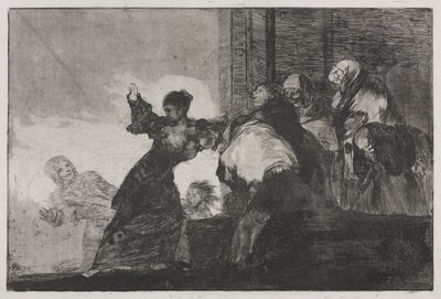 I proverbi: Due teste sono meglio di una o Povera follia da Francisco de Goya