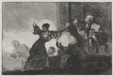 I proverbi: Due teste sono meglio di una o Povera follia da Francisco de Goya