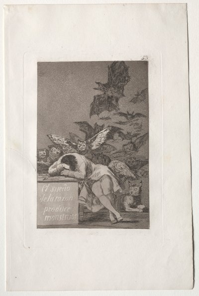 Il sonno della ragione genera mostri da Francisco de Goya