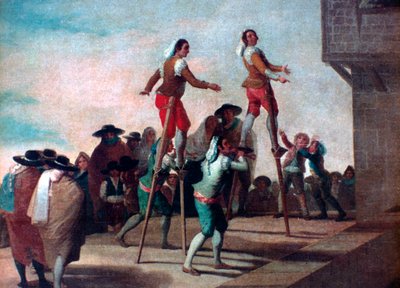 Le Stilt, c1785 da Francisco de Goya