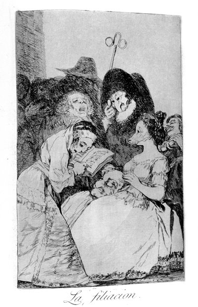 La filiazione, 1799 da Francisco de Goya