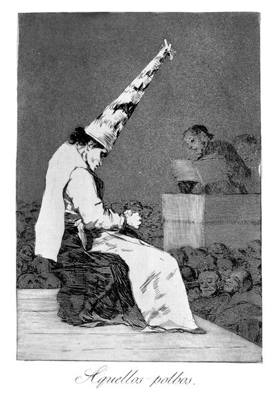 Quelle macchie di polvere, Perrico lo storpio, 1799 da Francisco de Goya