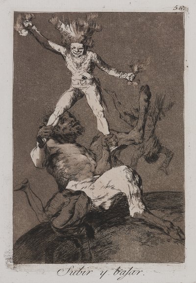 Salire e scendere (Subir y bajar) da Francisco de Goya