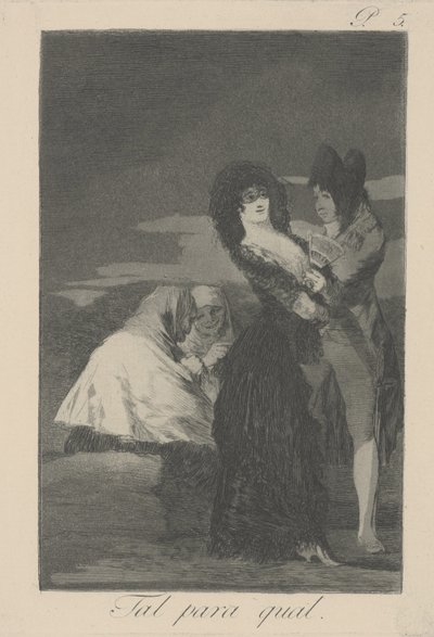 Due di un Tipo (Tal para Qual) da Francisco de Goya