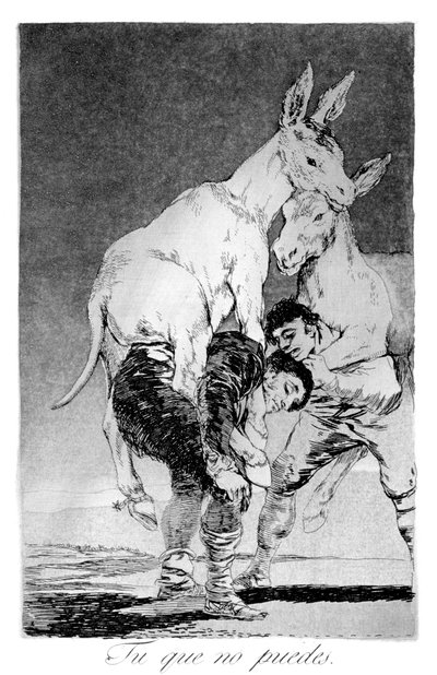 Voi che non potete, 1799 da Francisco de Goya