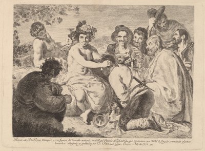 Bacco da Francisco de Goya after Diego Velázquez