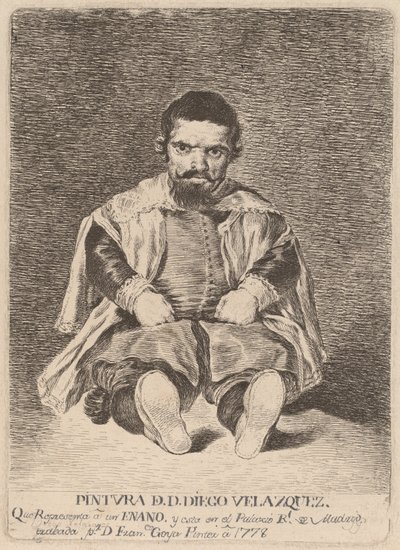 Un enano (Un nano) da Francisco de Goya after Diego Velázquez