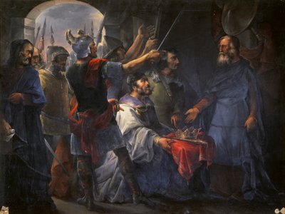 Elezione di Wamba come re, 1843 da Francisco de Paula van Halen