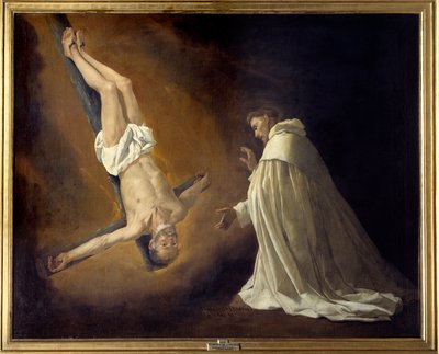 Apparizione di San Pietro crocifisso a San Pietro Nolasco (1189-1256) da Francisco de Zurbaran