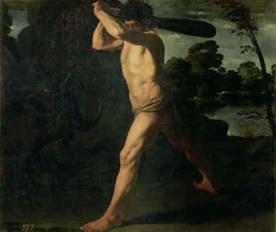 Ercole e il toro cretese da Francisco de Zurbaran