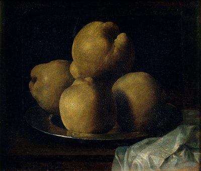 Natura morta con piatto di mele cotogne da Francisco de Zurbaran