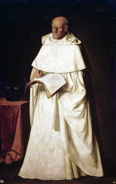 Dipinti per la biblioteca della Merced Calzada a Siviglia: frate Hernando De Santiago da Francisco de Zurbaran