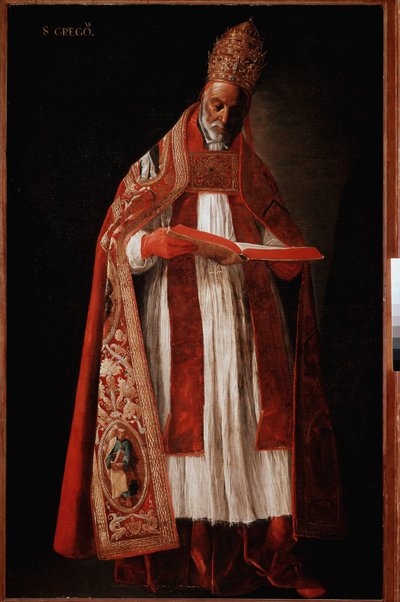 Papa Gregorio I il Grande o Dialogo da Francisco de Zurbaran