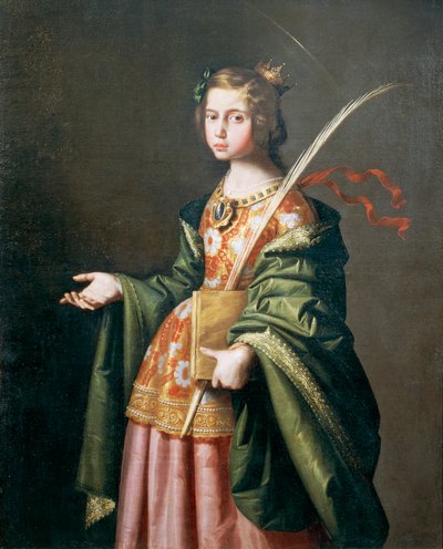 Ritratto di Elisabetta di Turingia da Francisco de Zurbaran