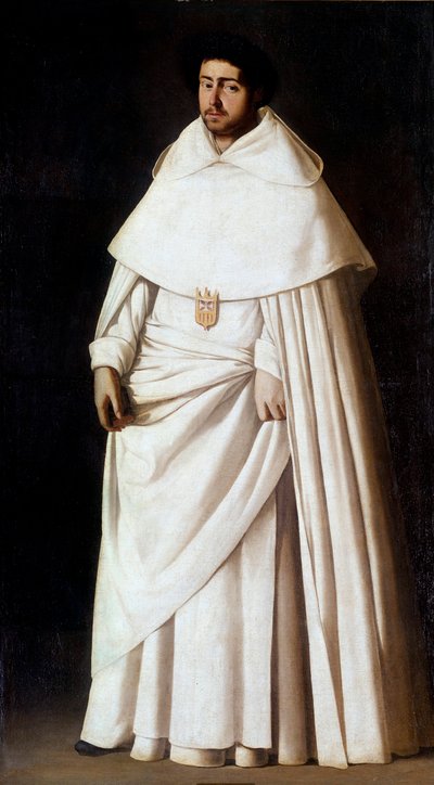 Ritratto di monaco mercedario (Ordine di Nostra Signora della Mercede) da Francisco de Zurbaran
