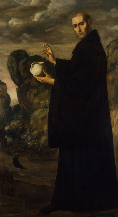 San Benedetto, ca. 1640-45 da Francisco de Zurbaran