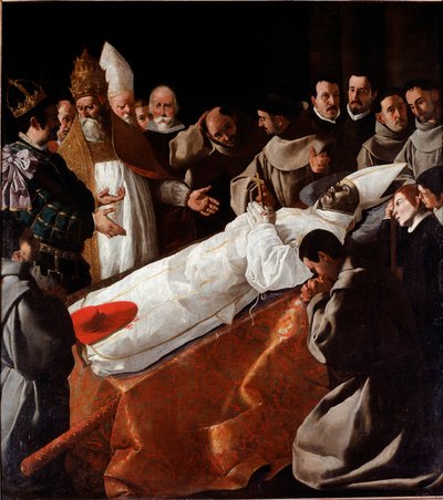Il corpo di San Bonaventura in stato da Francisco de Zurbaran
