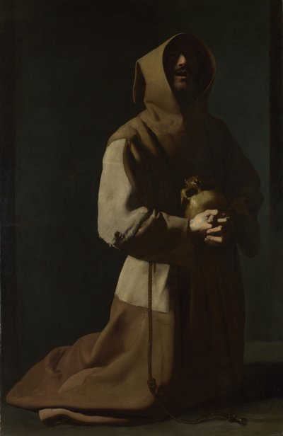 San Francesco in meditazione, 1635-1640 da Francisco de Zurbaran