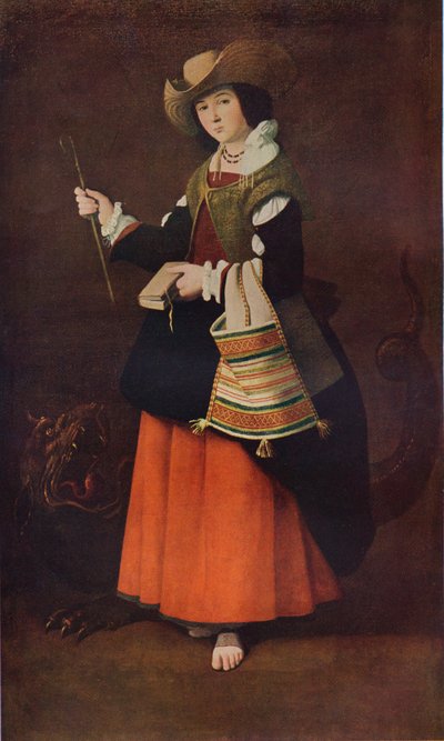 Santa Margherita di Antiochia, c1630, 1937 da Francisco de Zurbaran