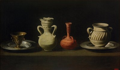 Natura morta con quattro vasi da Francisco de Zurbaran