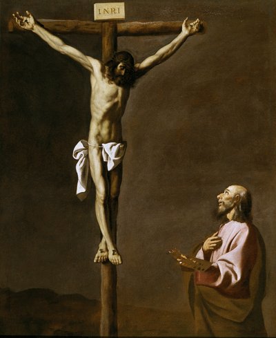 Il Cristo crocifisso con un pittore, c.1650 da Francisco de Zurbaran