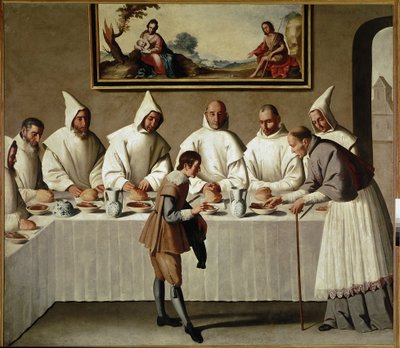 Il miracolo di San Ugo nel Refettorio dei Certosini da Francisco de Zurbaran