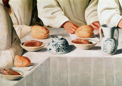 Il miracolo di San Ugo nel refettorio del Monastero dei Certosini (dettaglio) da Francisco de Zurbaran