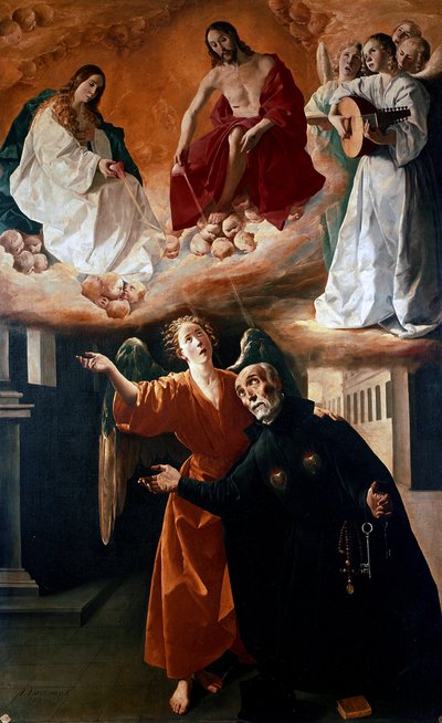 La visione del Beato Alonso Rodriguez da Francisco de Zurbaran