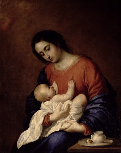Vergine e Bambino da Francisco de Zurbaran