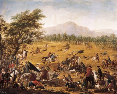 Caccia, c. 1780 da Francisco de la Traverse