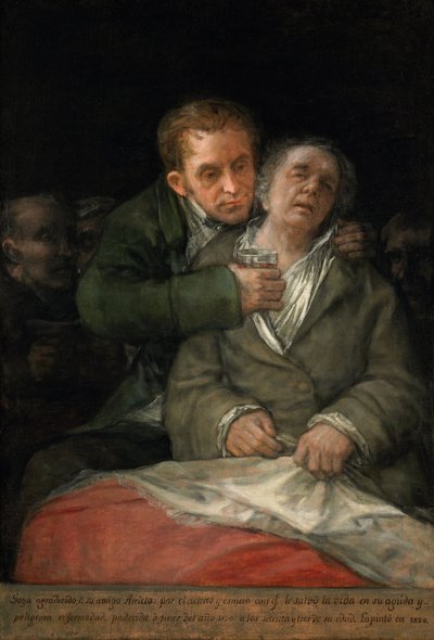 Autoritratto con il dottor Arrieta da Francisco de Goya