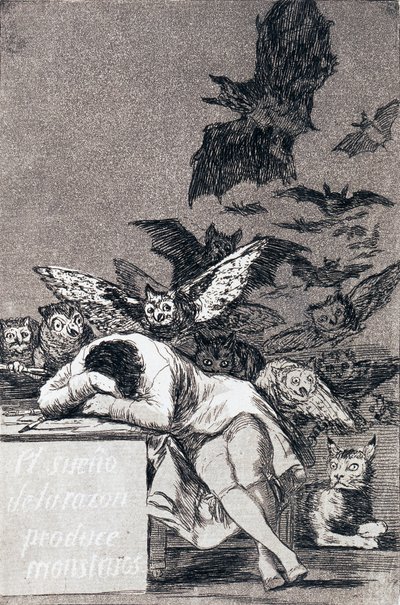 Il sonno della ragione genera mostri da Francisco de Goya
