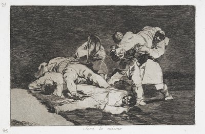 Lo stesso (Será lo mismo) dalla serie I disastri della guerra (Desastres de la Guerra) da Francisco de Goya