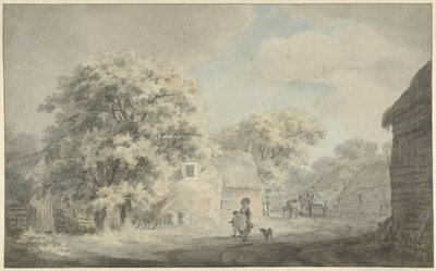 Ritrovo di contadini a Overveen da Franciscus Andreas Milatz