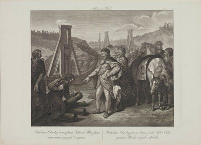 Boleslao I di Polonia pianta pali di frontiera nei fiumi Elba e Saale da Franciszek Smuglewicz
