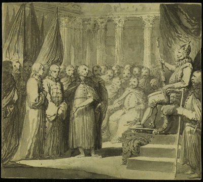 Lo Zar Vasili IV Ivanovich Shuisky davanti al Re Sigismondo III Vasa da Franciszek Smuglewicz