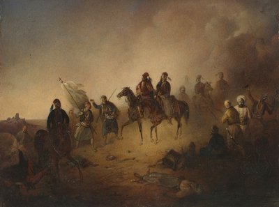 Markos Botsaris alla Battaglia di Karpenisi, nella notte dell