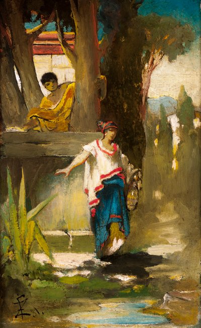 Donna romana al pozzo da Franciszek Zmurko