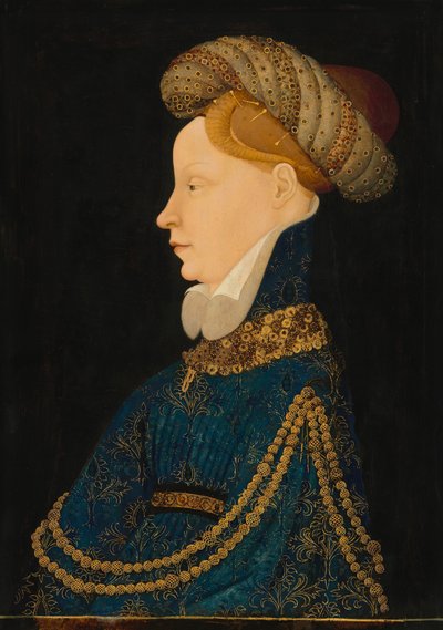 Ritratto di profilo di una signora da Franco Flemish 15th Century