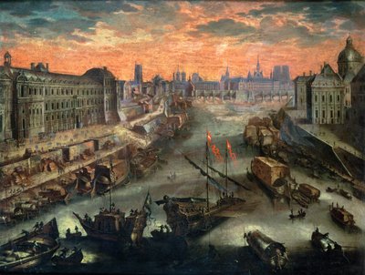 Veduta di Parigi dal Pont Royal da Franco Flemish School