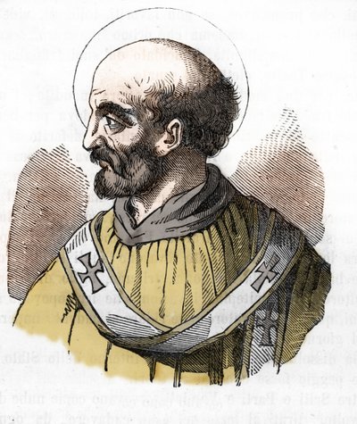 Rappresentazione di Papa Sisto II, da Misteri del Vaticano di Franco Mistrali da Franco Mistrali