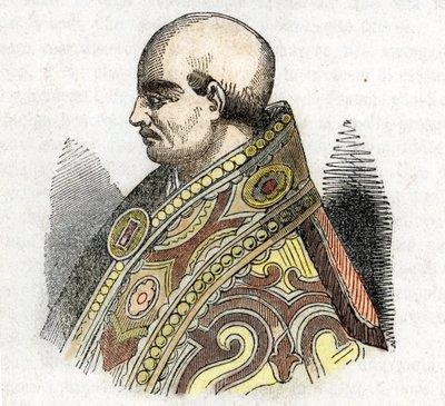 Medioevo: rappresentazione di Papa Urbano IV (1261-1264) Disegno da 