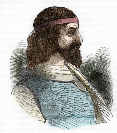 Ritratto di Odoacre, leader degli Eruli e ministro di Attila da Franco Mistrali