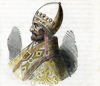 Ritratto di Papa Adriano IV, da Misteri del Vaticano di Franco Mistrali da Franco Mistrali