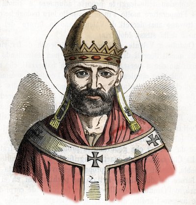 Ritratto di Papa Damaso I, disegno da 