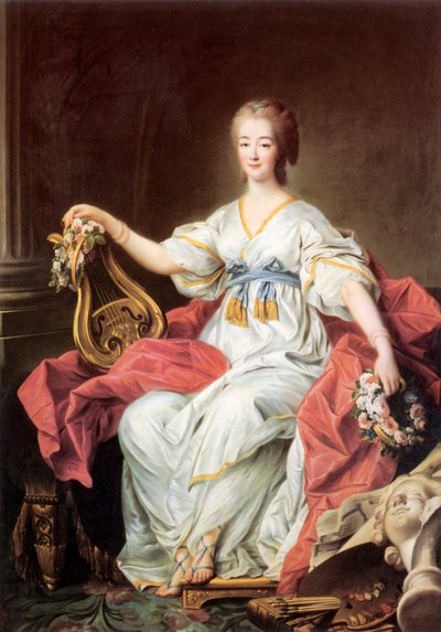 Ritratto della Contessa Jeanne (Bécu) du Barry da Francois Hubert Drouais