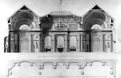 Progetto per la Galleria della Lansdowne House, Londra da Francois Joseph Belanger
