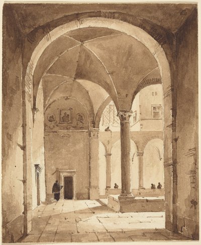 Un Chiostro da Francois-Marius Granet