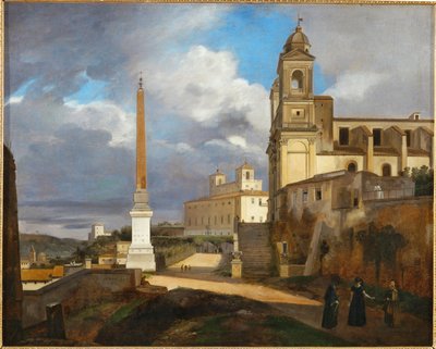 La Trinite des Monts e Villa Medici a Roma ... da Francois-Marius Granet