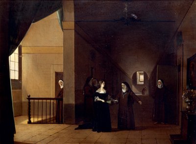 Mademoiselle de La Valliere entra in convento, di Francois Marius Granet, Francia da Francois Marius Granet
